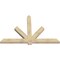 Ekena Millwork Kennewick Rough Sawn Timber Gable Bracket, Douglas Fir, 84"W x 56"H x 4"D x 6"F, 16/12 Pitch GBW084X56X0406KEN00RDF - alternate 4